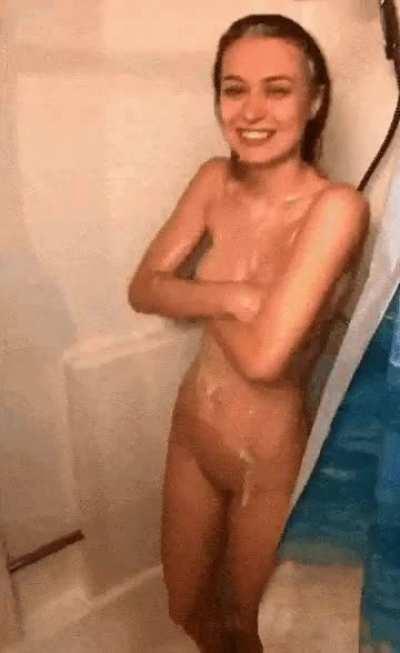 You find her in your shower after edging all day what do you do her