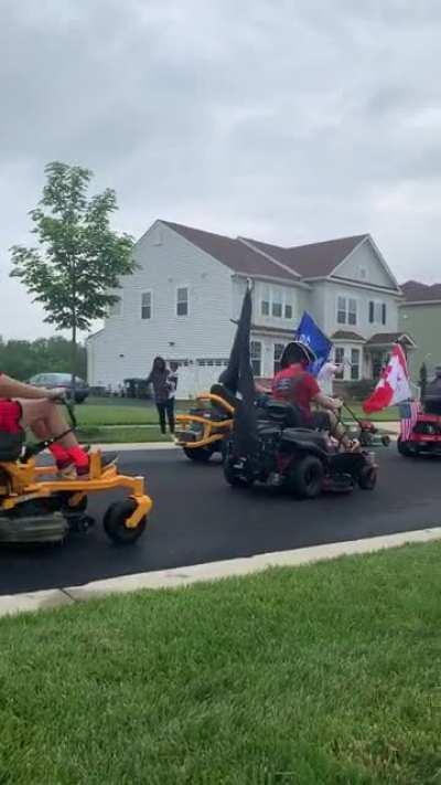 Annual Fathers Day Weekend Lawnmower Race