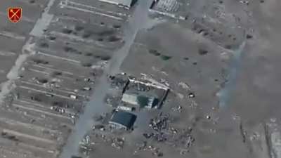 Ukraine tracked the Russian Osa-AKM air defense system and hit the hangar with the air defense complex - target was destroyed. South Ukraine. 8th Oct 2024