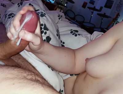 She thought if she just squeezed his cock he might last longer. 