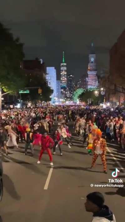 Halloween parade in NYC (credit to @newyorocitykopp)