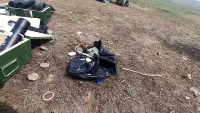 Ukrainian mortar crew in action near Kherson region.