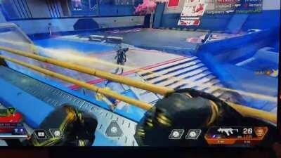 Dont know if this has been posted before but you can grab a team mate's banner from within the fight night ring even if the box is outside of it.