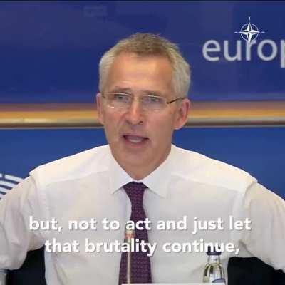 NATO Secretary General Jens Stoltenberg eloquently and passionately explains why supporting Ukraine is a must