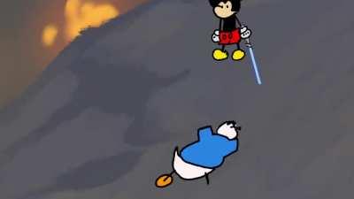 Mickey has the high ground (animated by me)