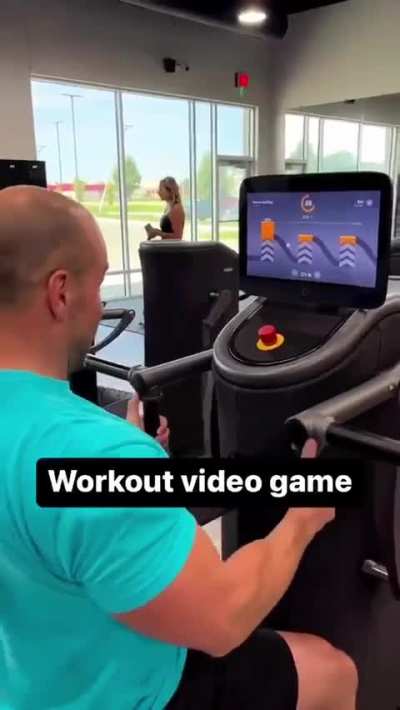 This cool workout video game machine