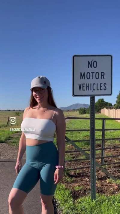 No motor vehicles