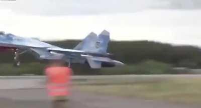 WCGW practicing take offs and landing on a public road in a fighter jet...?