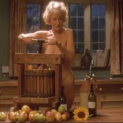 Helen Mirren 58 year old plot in Calendar Girls (2003)