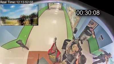 This is a time-lapse of the 67 minutes the Uvalde police sat in a hallway and listened to children being slaughtered.