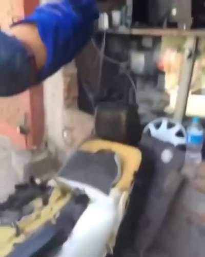 WCGW explode seat airbag while sitting