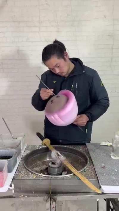 Making of Cotton Candy, so satisfying 