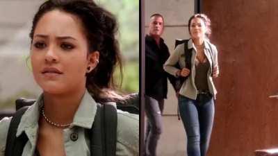 Nearly half a minute of Tristin Mays being a VERY compelling reason to watch: (Macgyver)