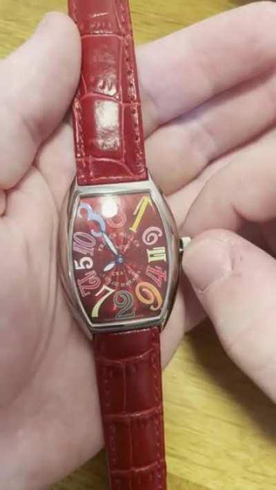 The hours on this watch are out of order, but the hour hand compensates!