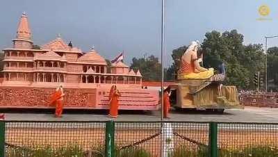 Tableau of Ram mandir that you will see tomorrow in republic day parade