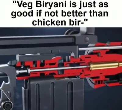 v*eg '''''biryani''''' 🤢🤮