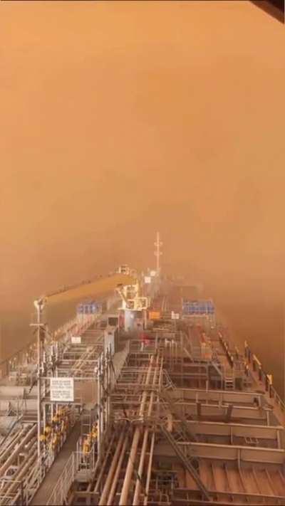 Incoming Sandstorm - Suez Canal, Egypt