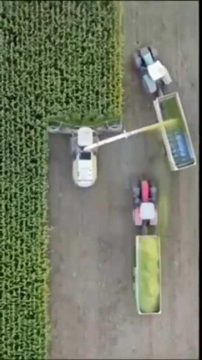 Automation in agriculture. Now imagine these being autonomous/driverless. That’s the future.