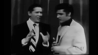 Elvis Presley on the Milton Berle show with a special appearance by Debra Paget 