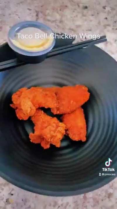 I tried the tacobell chicken wings…