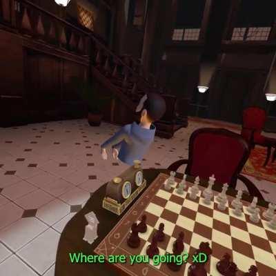 Chess Club VR hand tracking Outtakes