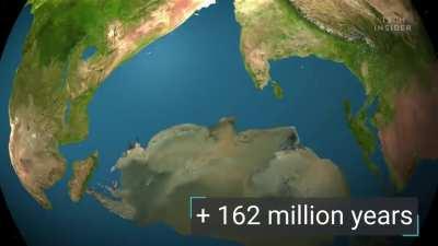 How the Earth will look in ~250 million years according to plate tectonics theory