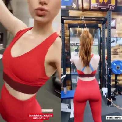 Madelaine Petsch Today's Workout