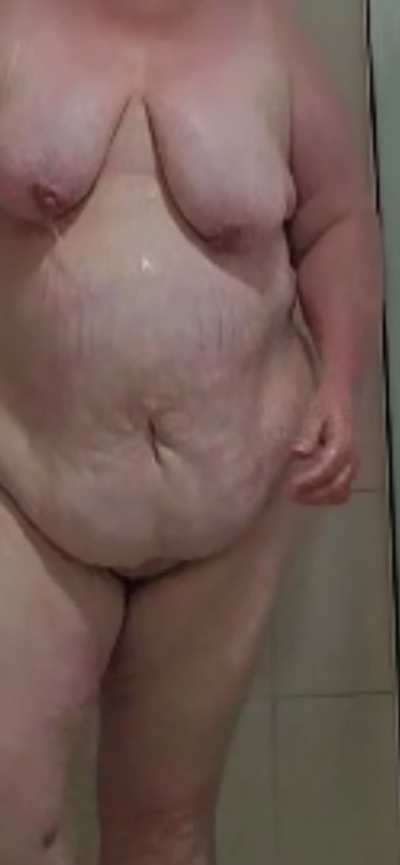 Bbw wife (49) shower time with a little thank you