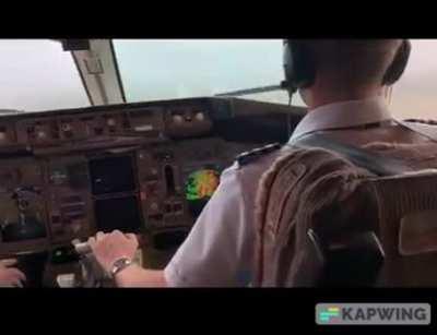 Landing with turbulence