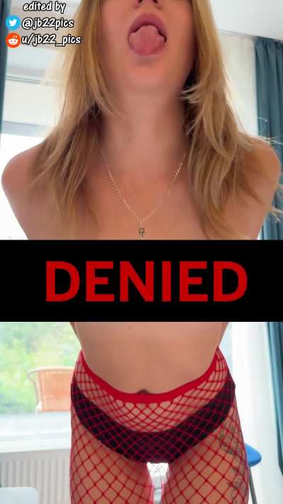 Denied even the smallest tits