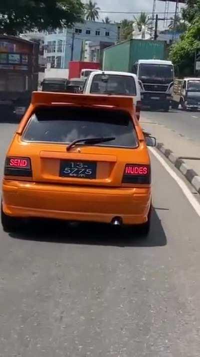 Now that’s some unique brake light