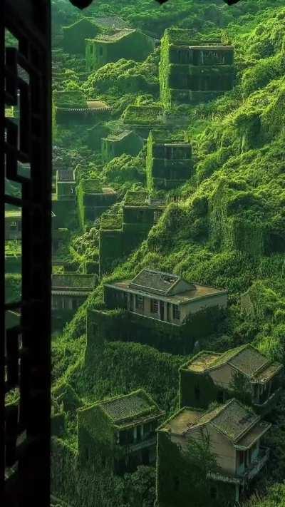 An abandoned village in the Shengsi Islands.