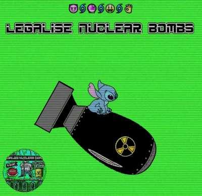 If nation-states, entities with distinct identities and agendas, can wield the threat of nuclear destruction to advance those agendas, why can't we as private citizens do the same? #legalizenuclearbombs