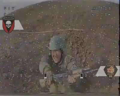 UA 14th Sep. Special Battalion &quot;OPFOR&quot; posted video showing a direct hit on a Russian soldier using an FPV strike drone. Published July 29, 2024