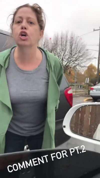 Woman attempts to provoke a man into a fight. &quot;I am so ready to 'Fight Club' this sh-t,&quot; she said. She also called him the p-word multiple times.