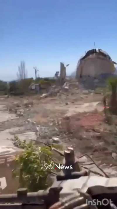 IDF: running over park infrastruc., lebanon al-ras