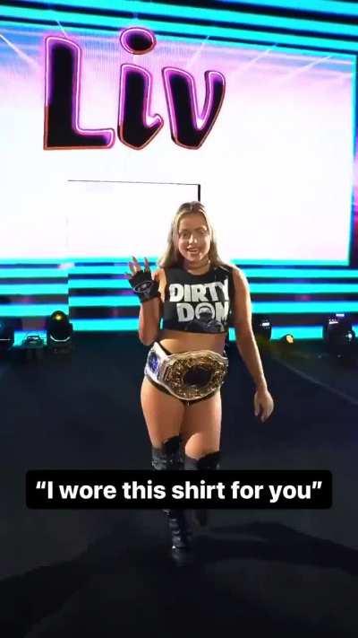 Liv’s entrance with Dom t shirt | 6/23/24