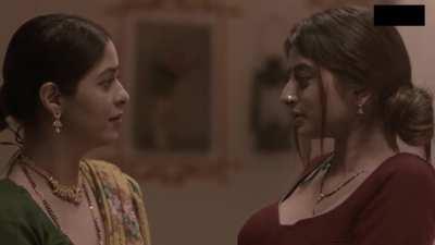 Ankita Dave and Garima Jain Hot Lesbian Scene in Gaachi Part 2 (2022)