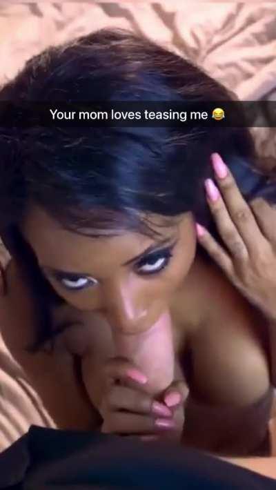 Fucking your mom's face and tits