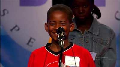 spelling bee word got kid cracking up on stage