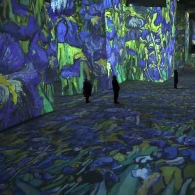 Van Gogh’s Starry Night at Amsterdam Light Festival