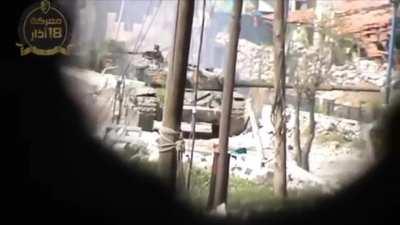 T-72 hit by RPG (hopefully there is audio; you will know why)