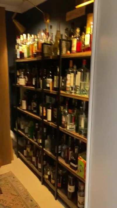 Finally finished the liquor cabinet!!