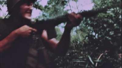 M14 unloaded in the enemy's general direction in 1966
