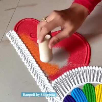 An Indian Art form called Rangoli