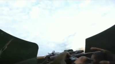 Ukrainian YPR-765’s gunner POV during assault on Russian positions, Tokmak direction, Zaporizhzha region