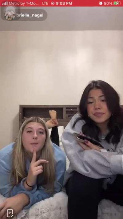 2 beautiful girls @brielle_nagel were live 3 days ago!!