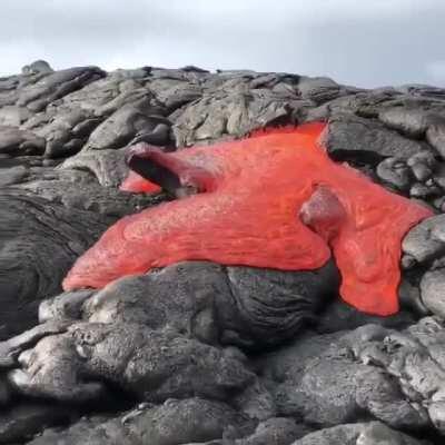 This lava breakout