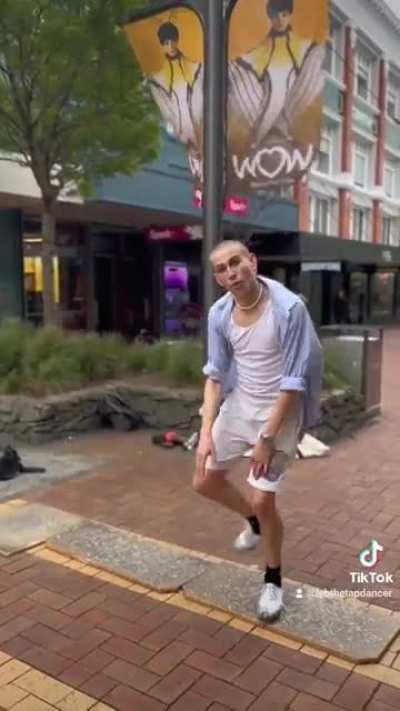 A Tap Dance Boogie on Cuba Street NZ