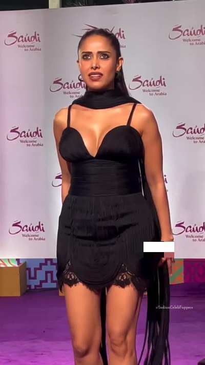 Nushratt Bharuccha looking so fucking hot in sexy mini black outfit